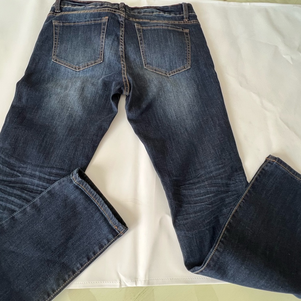 Mind Code Dark Blue Boot Cut Jeans - Picture 5 of 5